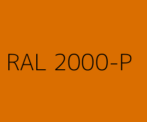 Couleur RAL 2000-P ORANGé JAUNE
