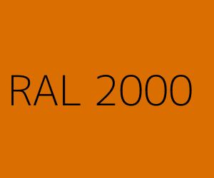 Couleur RAL 2000 ORANGé JAUNE