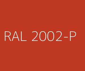 Couleur RAL 2002-P ORANGé SANG