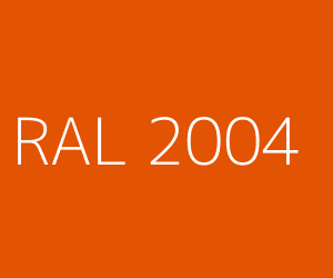 Couleur RAL 2004 ORANGé PUR