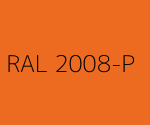 Couleur RAL 2008-P ORANGé ROUGE CLAIR