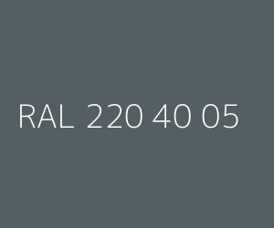 Couleur RAL 220 40 05 