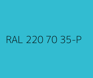 Couleur RAL 220 70 35-P 