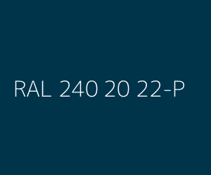 Couleur RAL 240 20 22-P 