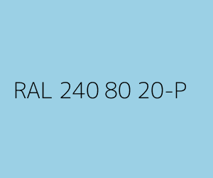 Couleur RAL 240 80 20-P 