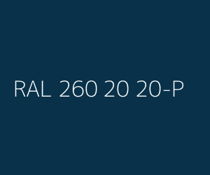 Couleur RAL 260 20 20-P 