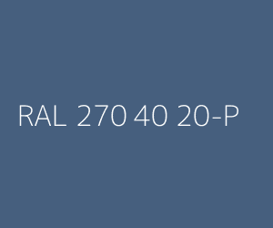 Couleur RAL 270 40 20-P 