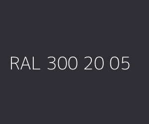 Couleur RAL 300 20 05 