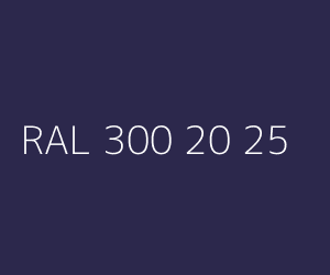Couleur RAL 300 20 25 
