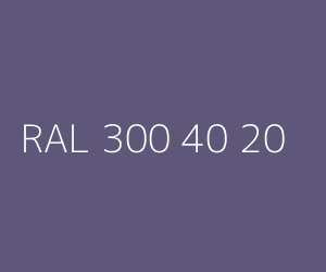 Couleur RAL 300 40 20 