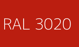 Couleur RAL 3020