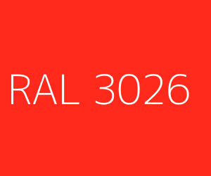 Couleur RAL 3026 ROUGE CLAIR BRILLANT
