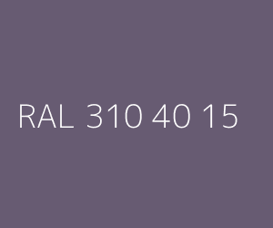 Couleur RAL 310 40 15 