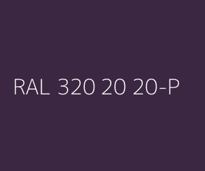 Couleur RAL 320 20 20-P 