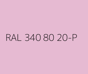Couleur RAL 340 80 20-P 