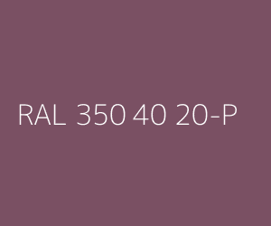 Couleur RAL 350 40 20-P 