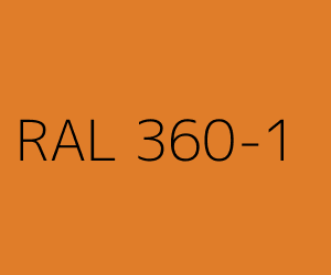 Couleur RAL 360-1 Couleur RAL 360-1