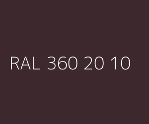 Couleur RAL 360 20 10 