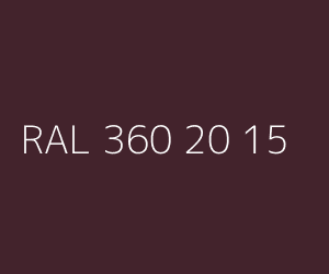 Couleur RAL 360 20 15 