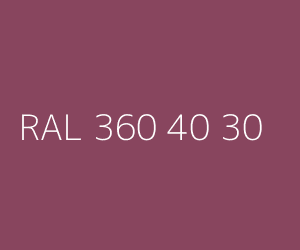 Couleur RAL 360 40 30 