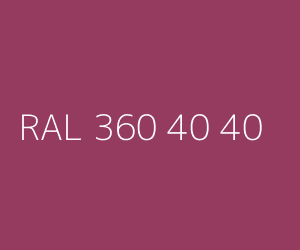 Couleur RAL 360 40 40 