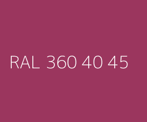 Couleur RAL 360 40 45 