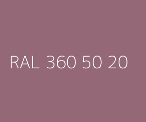 Couleur RAL 360 50 20 