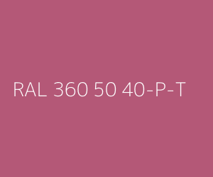 Couleur RAL 360 50 40-P-T 