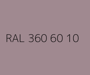 Couleur RAL 360 60 10 