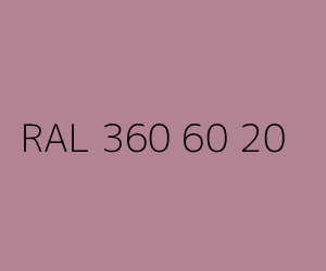 Couleur RAL 360 60 20 