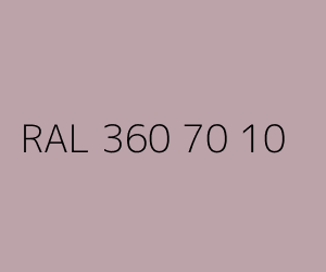 Couleur RAL 360 70 10 