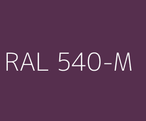 Couleur RAL 540-M 