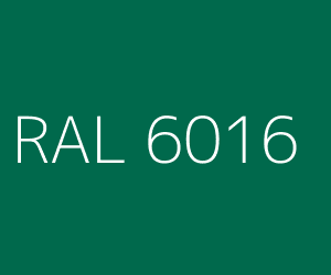 Couleur RAL 6016 VERT TURQUOISE Couleur RAL 6016 VERT TURQUOISE