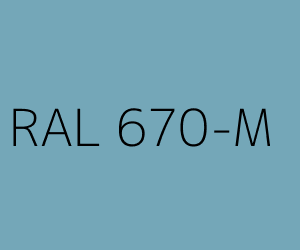 Couleur RAL 670-M 