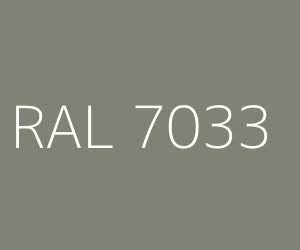 Couleur RAL 7033 GRIS CIMENT
