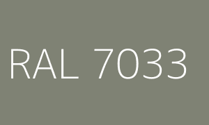 Couleur RAL 7033