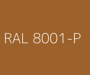 Couleur RAL 8001-P BRUN TERRE DE SIENNE
