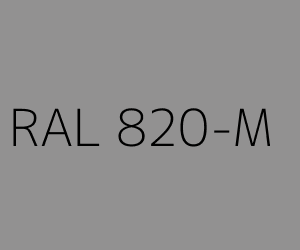 Couleur RAL 820-M 