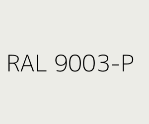 Couleur RAL 9003-P BLANC DE SéCURITé